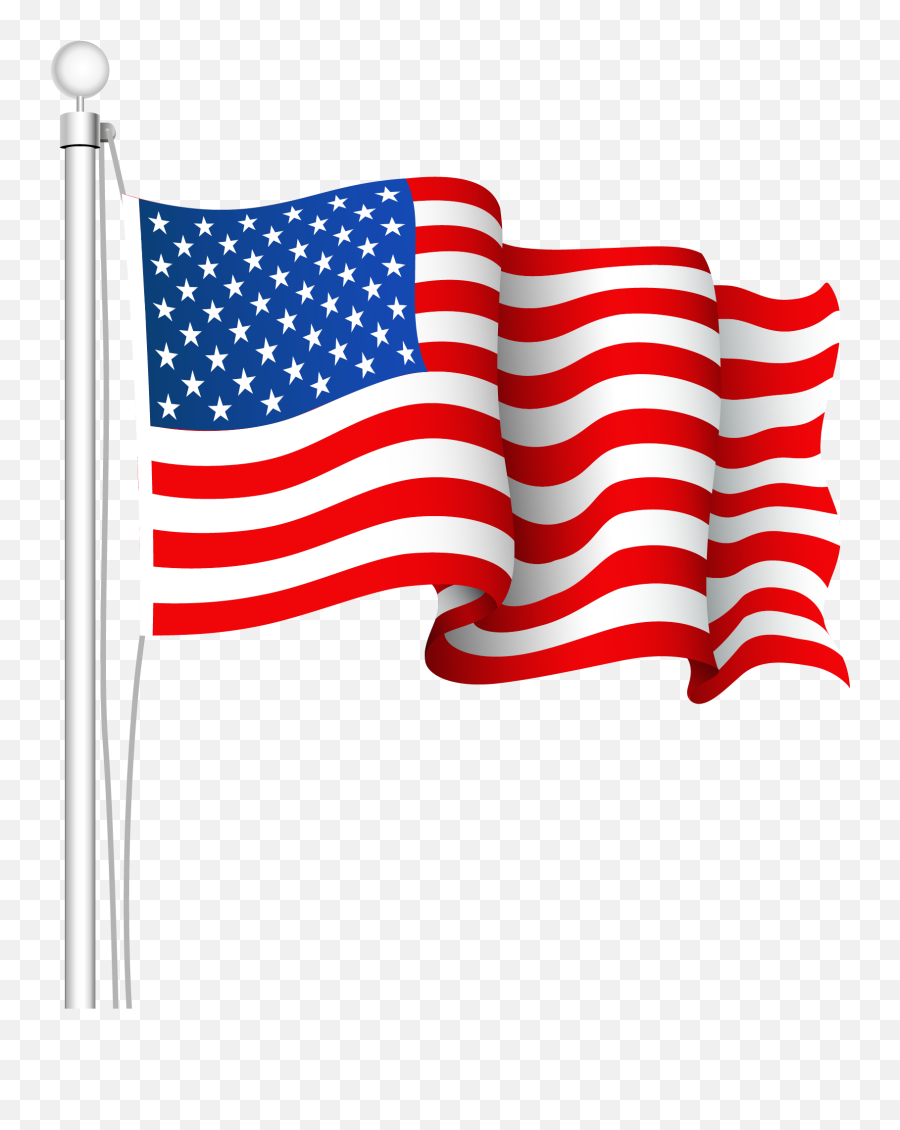 American Flag United States Flag Clipart 3 Clipartcow 2 - Usa Flag Clipart Png Emoji,America Flag Emoji