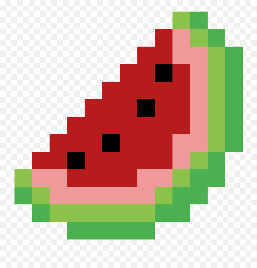 Watermelon Emoji - Pixel Art Watermelon Transparent Png Utsunomiya Burned Dumplings,Emoji Pixel Art