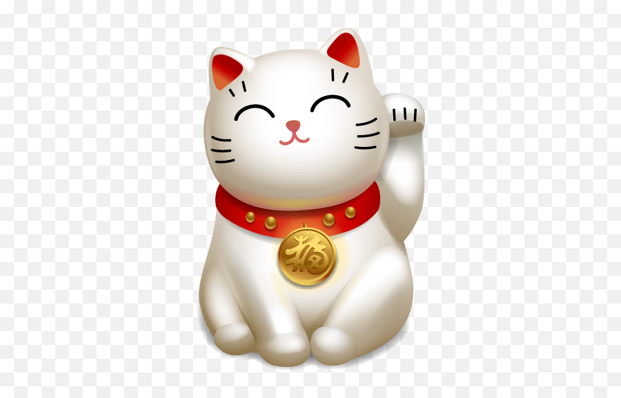 Lucky Cat Live Wallpaper - Maneki Neko Emoji,Lucky Cat Emoji