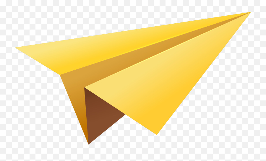Paper Plane Clipart Png Transparent Png - Yellow Paper Plane Png Emoji,Paper Airplane Emoji