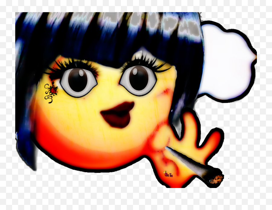 420blazeit Smokeweed Emojis Eyes - Hime Cut,Tea Emojis