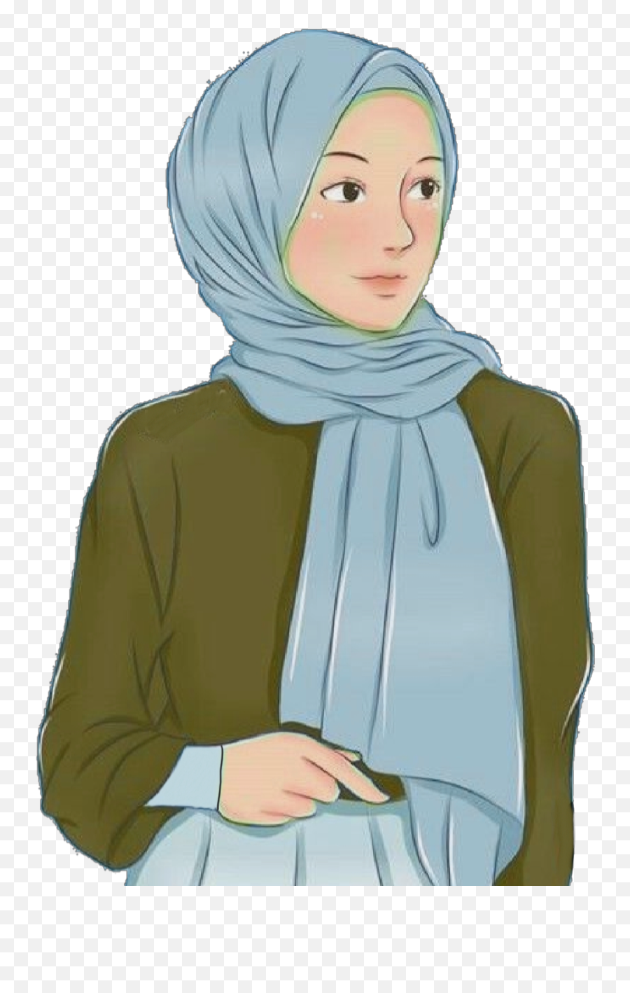 Muslim Moslem Islam Hijab Sticker Emoji,Headscarf Emoji