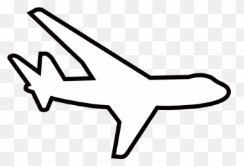 Free Airplane Stencil Download Free - Airplane Outline Clipart Black And White Emoji,Aviation Themed Emojis Lineart