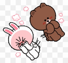 Bear And Bunny Love Animated - Bear And Bunny Gif Emoji,Two Bunny Girl Emoji