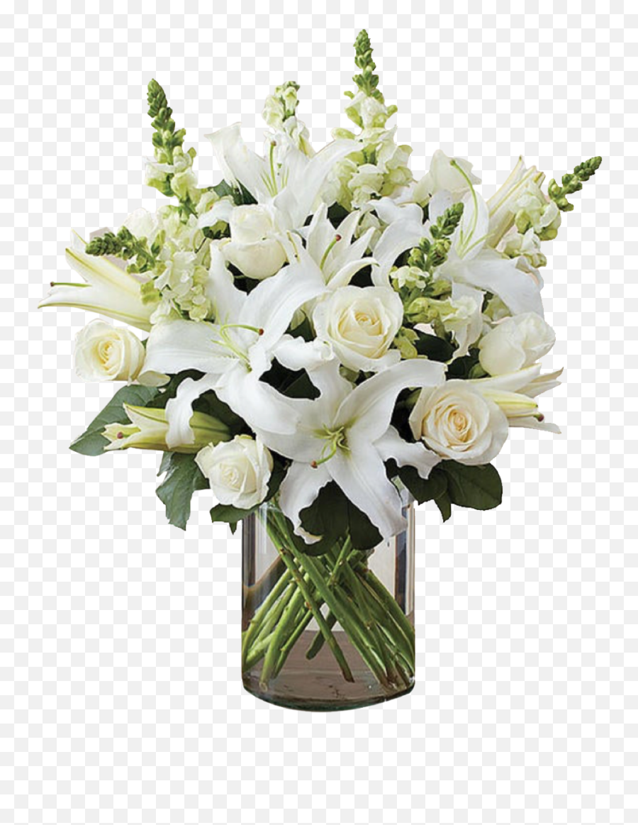 Flower Delivery Kingston Send Flowers To Kingston Ny - Funeral White Flower Bouquet Emoji,Apple Lily Emoticon