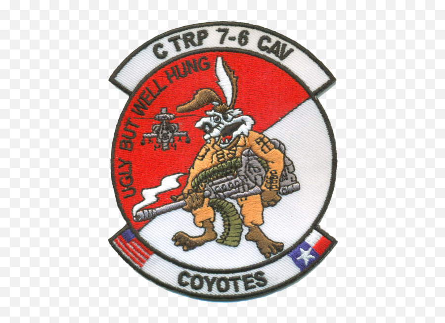 Collectables Us Army C Troop 7 - 6 Cav Coyotes Patch With C Triip 7 6 Cavalry Emoji,Best Steam Emoticon Badge