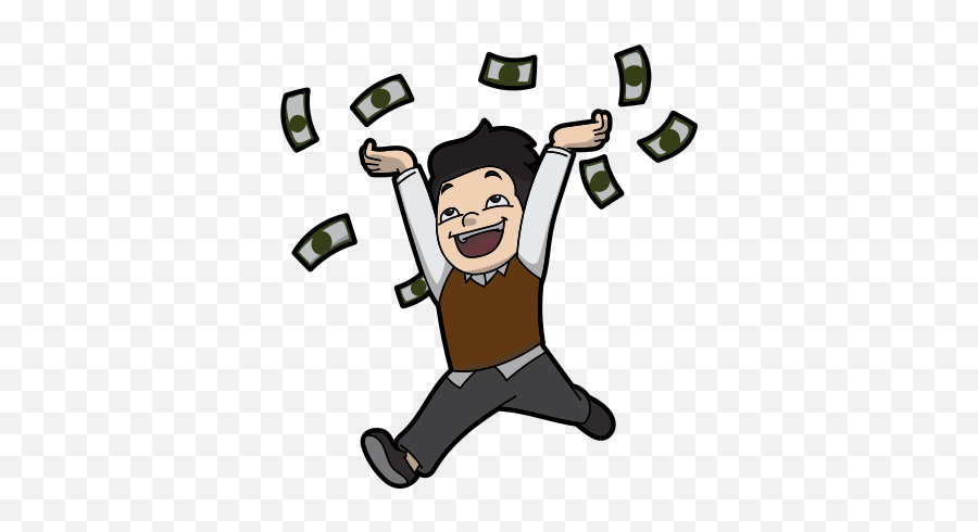 Filehappy Man Throwing Money Cartoonsvg - Wikipedia Happy Emoji,Animation Facial Emotion Thumbnail
