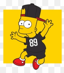 Gangster Simpsons Wallpaper Supreme - Cool Bart Simpson Profile Emoji,Stephen Curry Emoji Keyboard