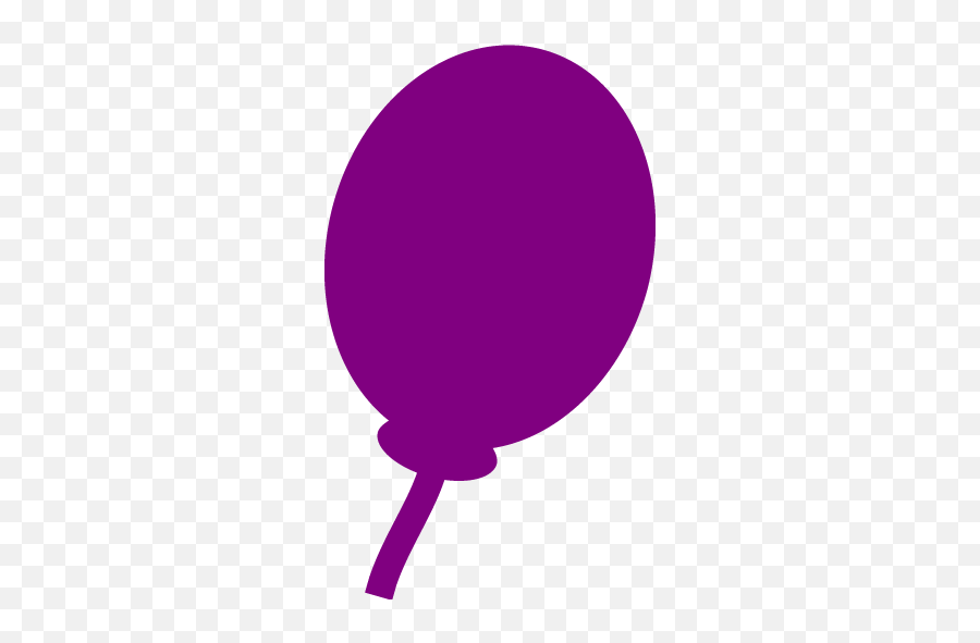 Purple Balloon Icon - Free Purple Party Icons Red Balloon Icon Png Emoji,Emoticons Shape Balloon 33631