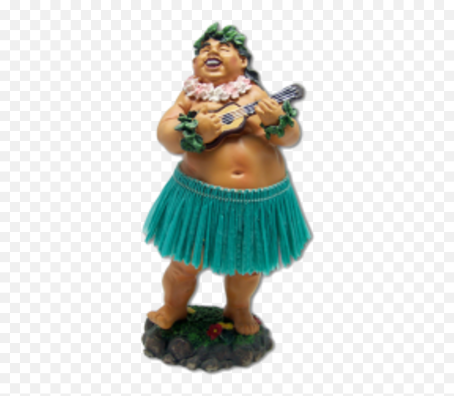 Dashboard Hula Boy With Ukulele Natural - Hula Boy Dashboard Doll Emoji,Hawaiian Emojis Hula Dancers Boys