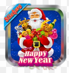 Year 2020 For Whatsapp 1 - Santa Cute Christmas Wallpaper Hd Emoji,Natal Emoticons Whatsapp