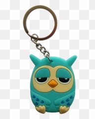 Soft Owl Keychain Soft Owl Keychain - Solid Emoji,Emoji Keychains