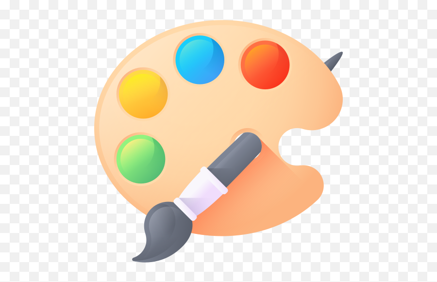 Paint With Paulette - Art Emoji,Paintbrush Add Emoji To Photo