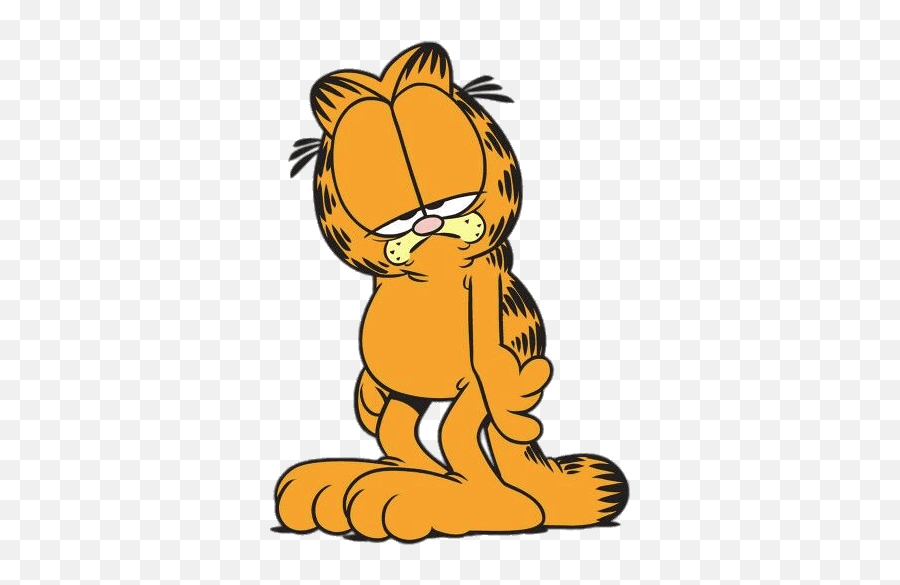 Transparent Garfield Exhausted Png Emoji,Pookie Garfield Emoji