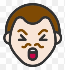 Emoticons Heads Feelings Man Indignation People Faces Icon - Happy Emoji,Suffer Emoji