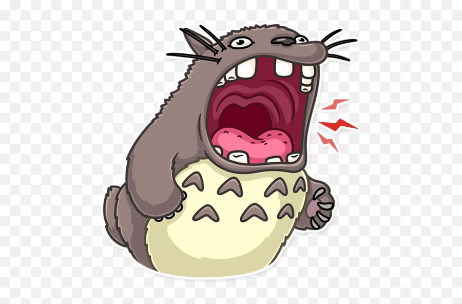 Totoro - Telegram Sticker Emoji,Totoro Emoji Png