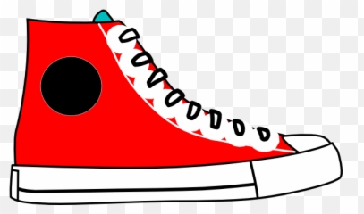 80s Clipart High Top Sneaker 80s - Clipart Red Hi Top Sneakers Emoji,Emoji High Top Sneakers