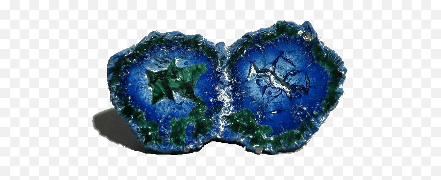 Azurite - Geode Studio Emoji,Living With Difficult Emotions Indigo