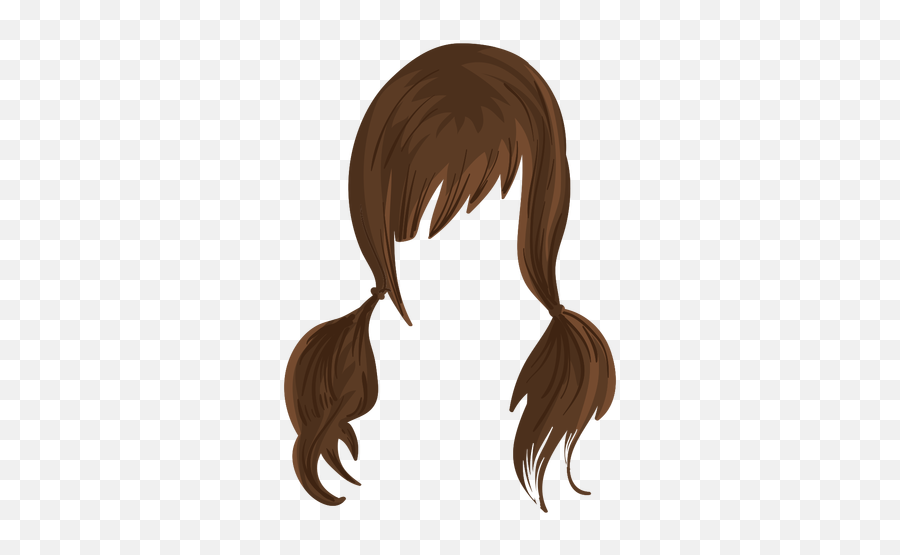 Brown Bangs Png Image Png Arts Emoji,Emojis With Pigtails