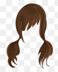 Brown Bangs Png Image Png Arts Emoji,Emojis With Pigtails