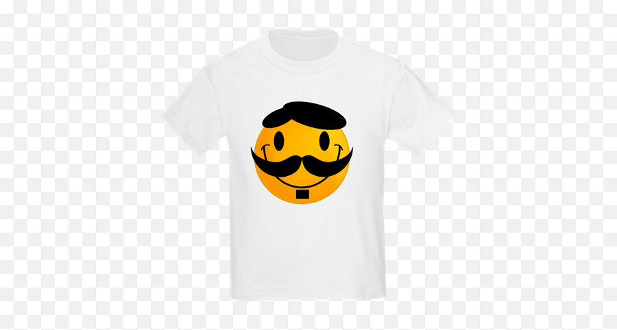 Mr Smiley Kids Crew - Neck Tshirt Smiley Face With Mustache Emoji,Emoticon Shirt