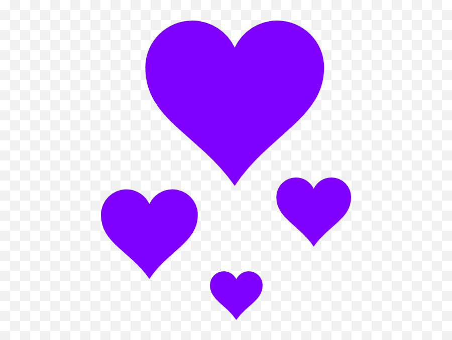 Hearts Clip Art At Clkercom - Vector Clip Art Online Emoji,Purple Heart Emoji Copy And Paste