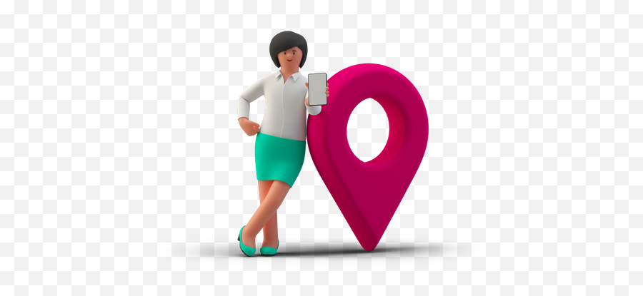 Premium Business Location 3d Illustration Download In Png Emoji,Avocado On Skype Emoticons 1.2