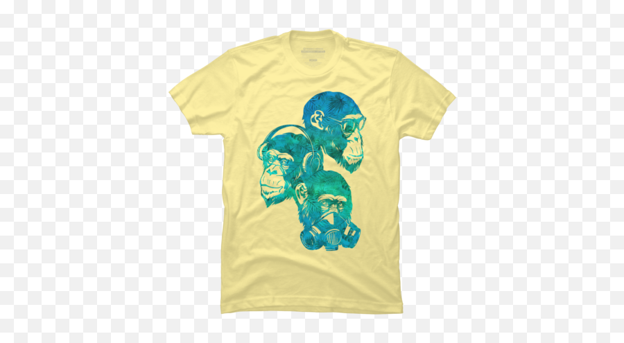 Monkey Menu0027s T - Shirts Design By Humans Short Sleeve Emoji,Emoji Shirt Boys