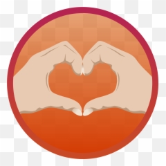 Heart Hand Vector Clipart Image - Empji Hand Hart Emoji,Lighthouse Emoji