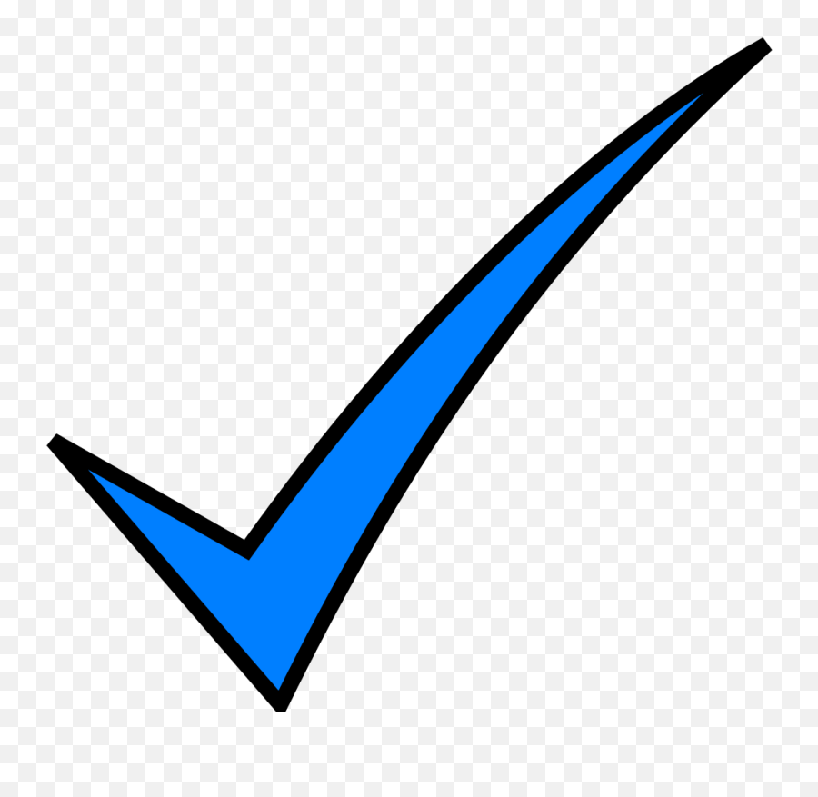 Blue Check Mark Png Svg Clip Art For - Blue Tick Mark Symbol Emoji,Blue Tick Emoji Copy