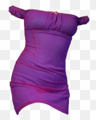 Purpledress Dress Purple Sticker By Polygore - Aesthetic Purple Dress Dress Emoji,Emoji Outfits Polyvore