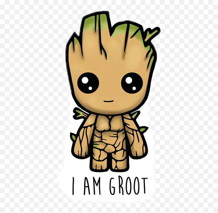 Baby Groot Sticker - Cute Groot Drawing Emoji,Baby Groot Emoji - Free ...