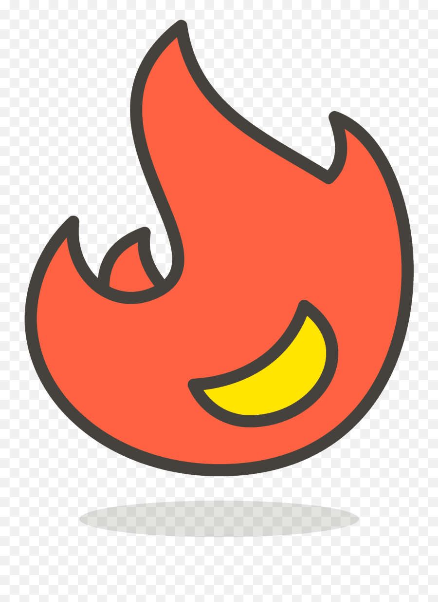 Fire Emoji Clipart - Sad Smiley,Fire Emoji