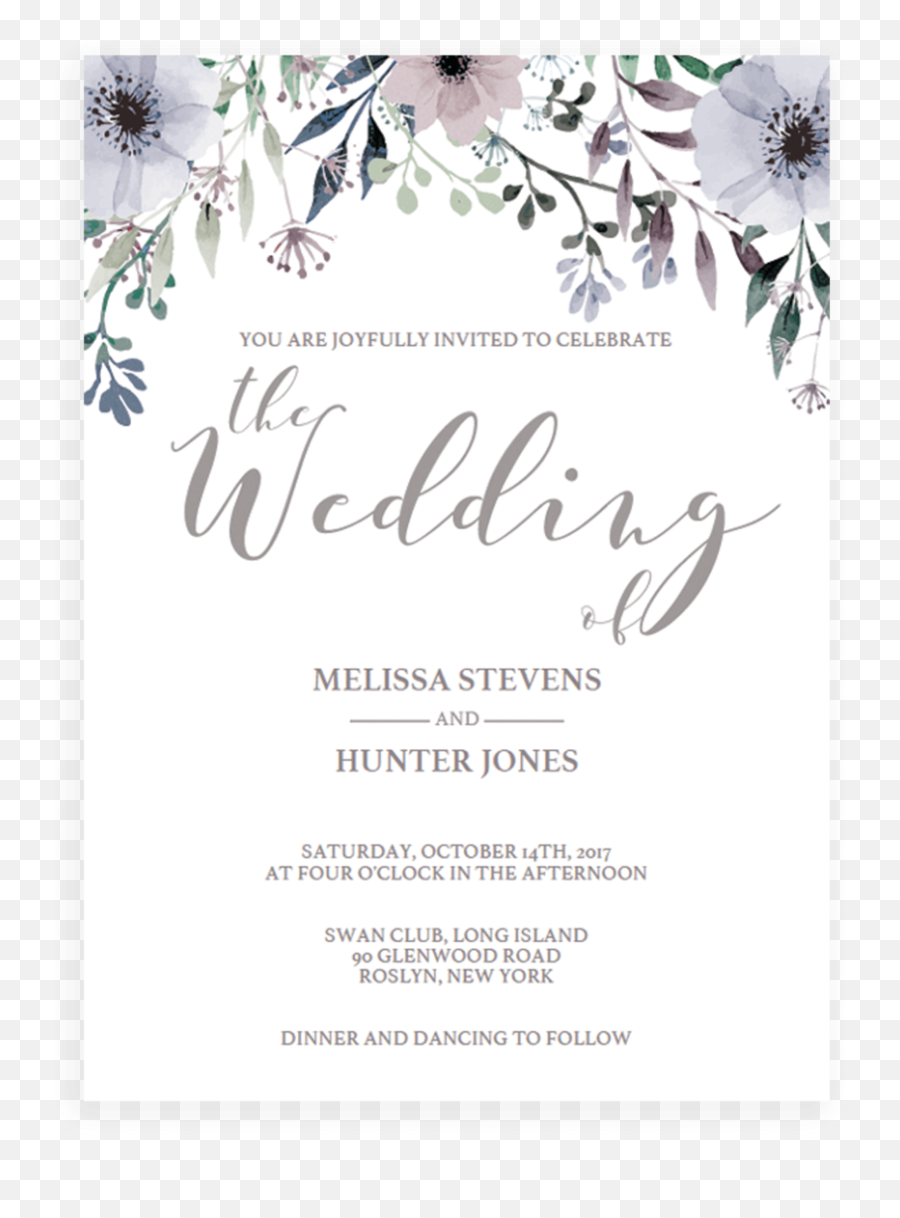 Purple Watercolor Flowers Wedding - Bridal Shower Find The Guest Game Emoji,Emoji Template Printable