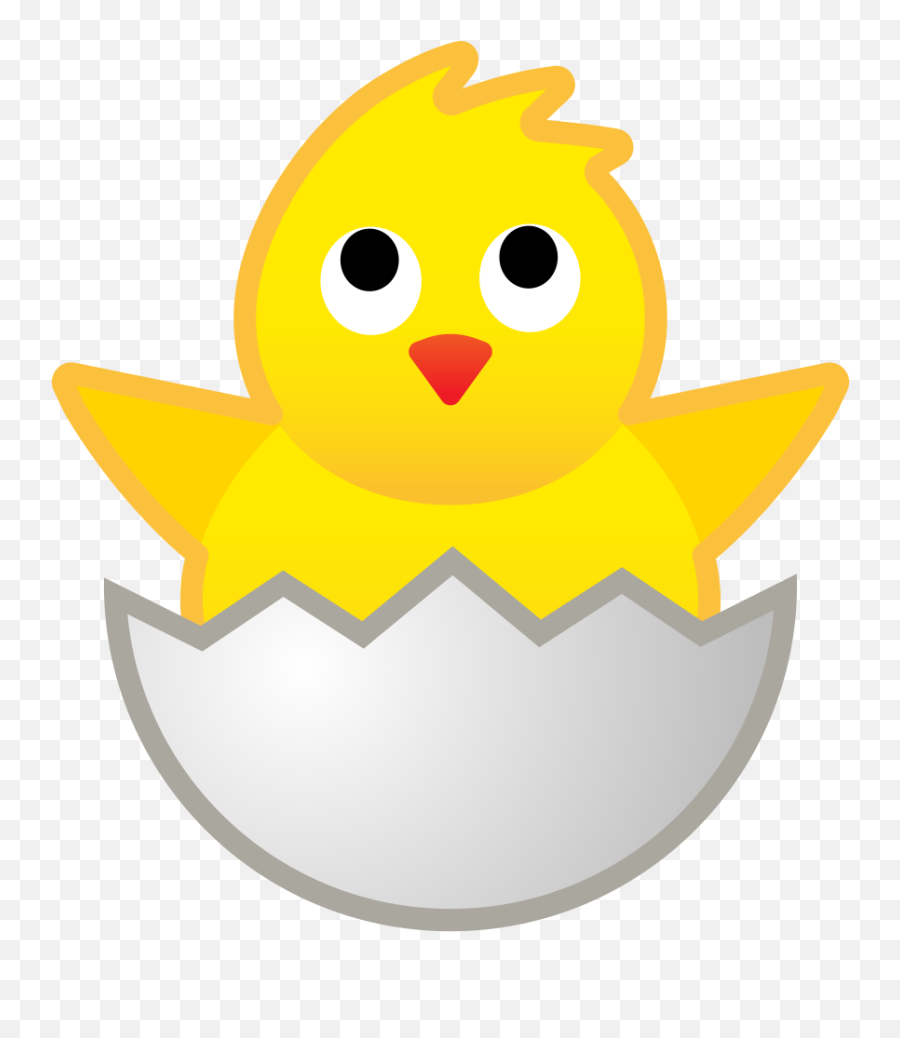 Hatching Chick Icon - Hatching Chick Emoji Clipart Full Chick In Egg Emoji,Potato Chip Emoji
