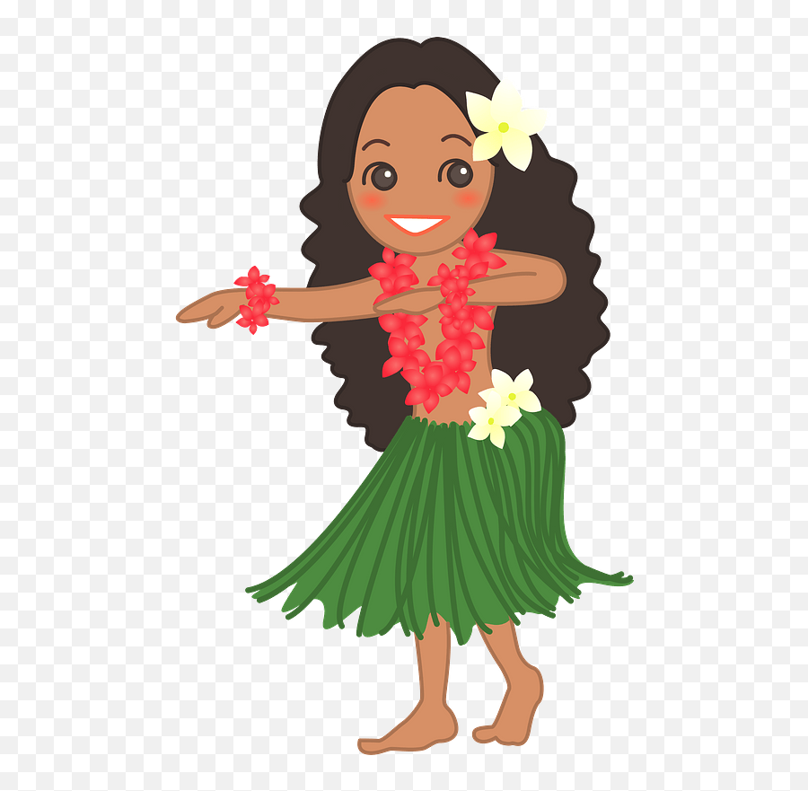 Hula Dance Girl Clipart - Hula Dancer Png Emoji,Emoticons With Hula Girls And Leis