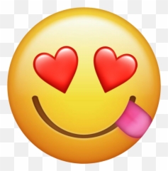 Yummy Emoji Hearts Sticker - Transparent Background Yummy Emoji,Yummy Emoji