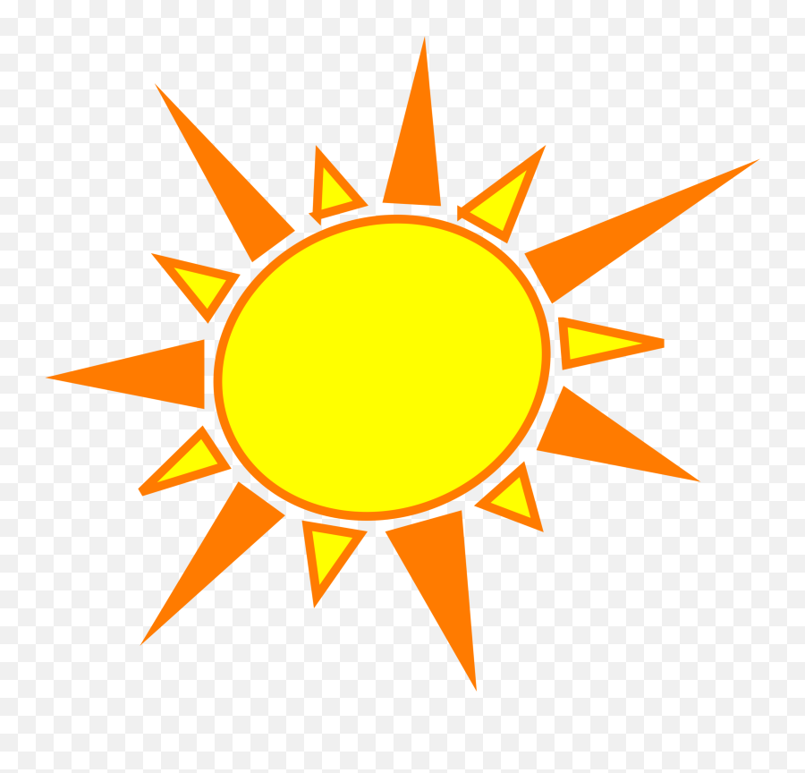 Clipart Sun Heart Picture 688374 Clipart Sun Heart - Yellow And Orange Sun Emoji,Heart Hug Emoji