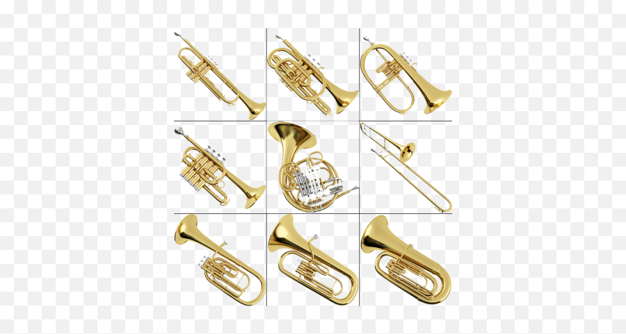 Download Brass Band Instrument Free Png - Different Kinds Of Trumpets Emoji,Trombone Emoji