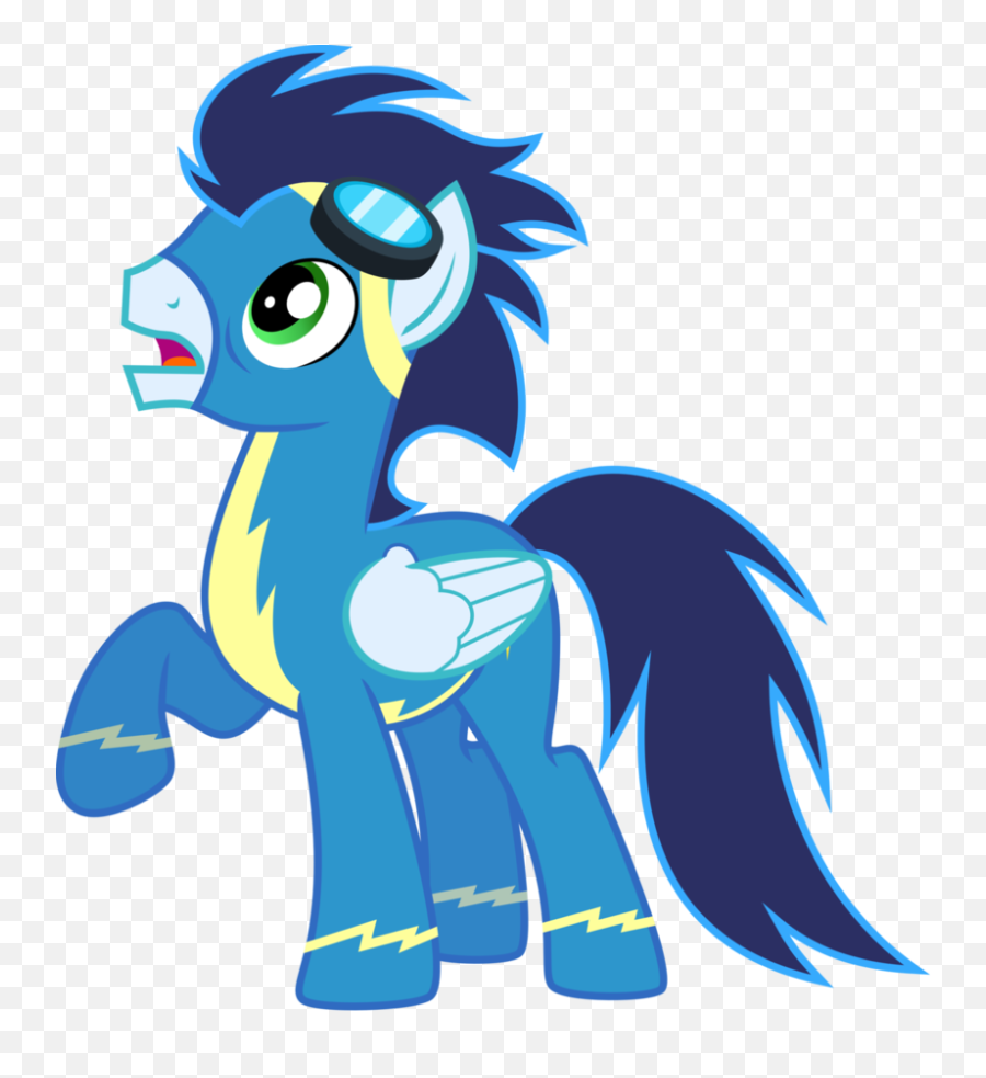 Shocked Soarinu0027 By Chainchomp2 - Mlp Soarin Wonderbolt My Little Pony Wonderbolt Soarin Emoji,Parappa Emoticons