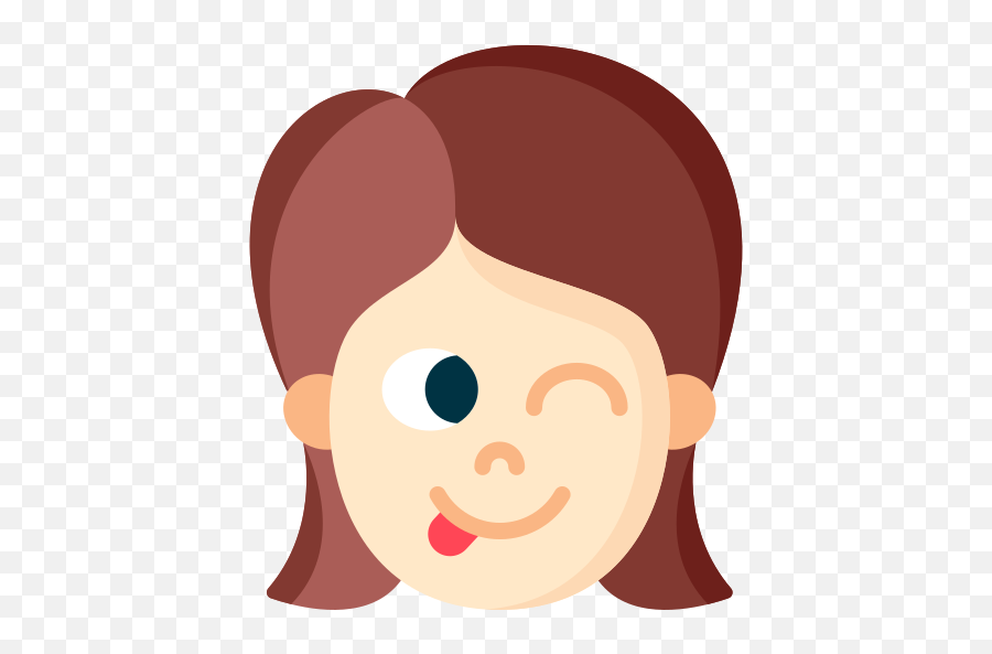 Wink - Happy Emoji,How To Hair Flip Girl Emoji For Facebook