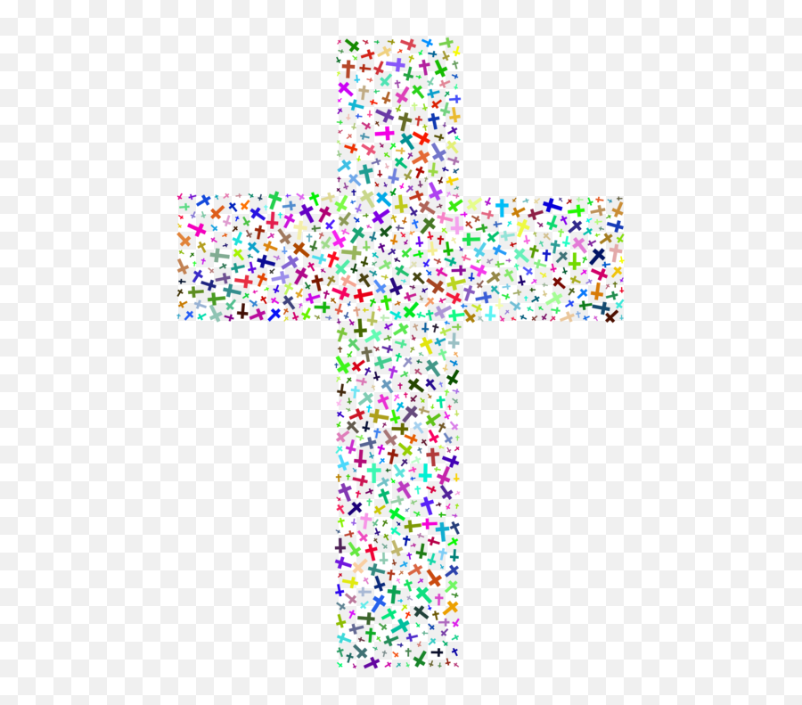 Crucifix Png - Christian Cross Crucifix Computer Icons Transparent Colorful Cross Emoji,Christian Catholic Emojis