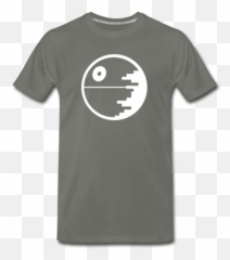 Death Star Mens Premium T Emoji,Large Death Emoticon