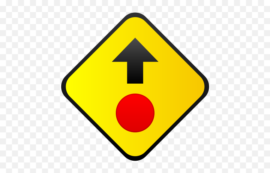 Warning Road Signs - Dot Emoji,Stop Sign And Rain Emoji