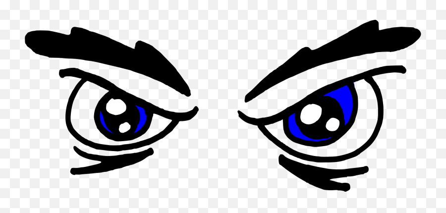 Angry Face Eyes Blue Eyes Brow Png Picpng - Big Angry Eyes Png Emoji,Mad Face Emoticon Email