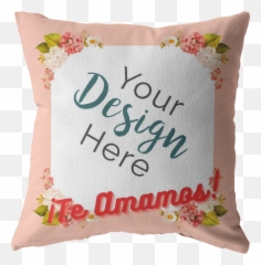 Te Amamos Throw Pillow Personalized - Decorative Emoji,Emoji Throw Pillows