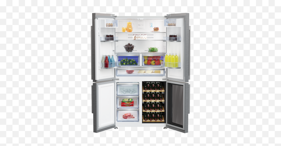 908 Cm No - Frost Multidoor Fridge Freezer Gn1416220cx Beko Beko 4 Door Fridge Emoji,Emoticon Fridge Items