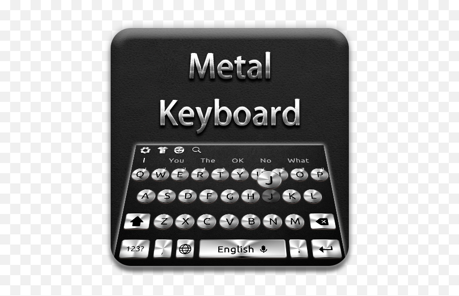 Black Metal Keyboard For Android - Download Cafe Bazaar Office Equipment Emoji,Black Emojis Android