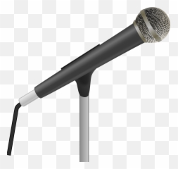 Microphone Clipart Vector Microphone - Microphone Stand Vector Png Emoji,Microphone Emoji Transparent