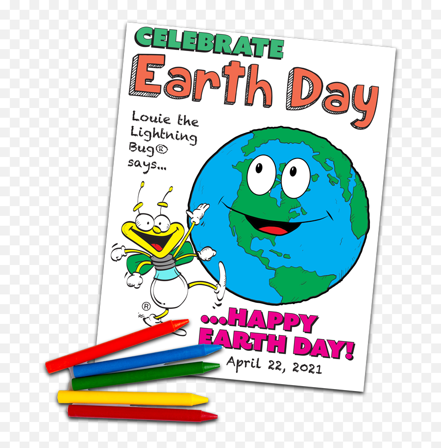 Celebrate Earth Day With This Downloadable Coloring Sheet Emoji,Fb Emoticon Of Celebrating